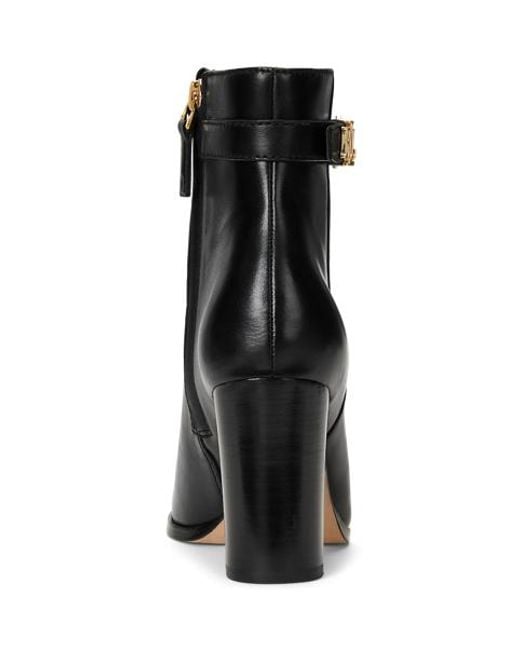 Ralph Lauren Black Bailey Calfskin Bootie