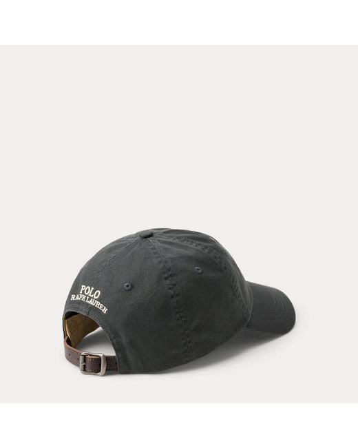 Polo Ralph Lauren Black Polo Bear Twill Ball Cap for men