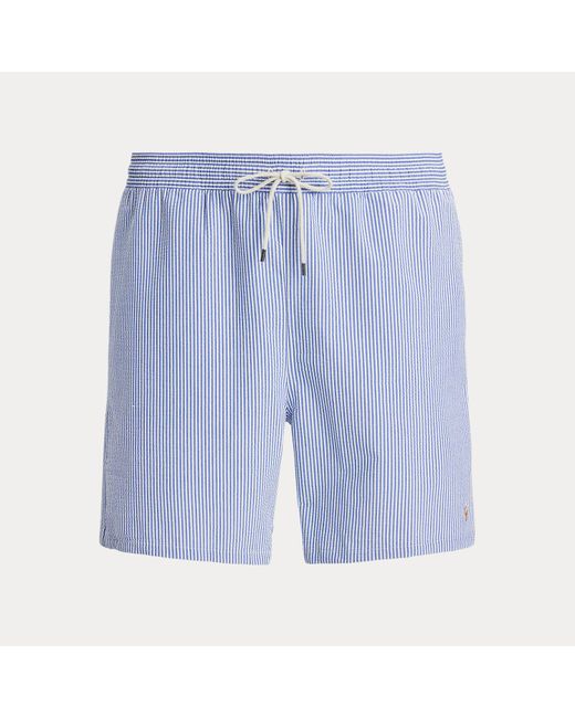 Ralph Lauren Green Traveler Classic Fit Swim Trunk for men