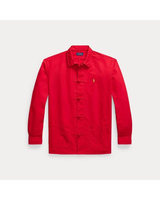 Polo Ralph Lauren Red Lunar New Year Oxford Overshirt for men