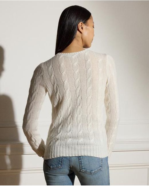 Ralph Lauren Natural Cable-knit Cashmere Jumper