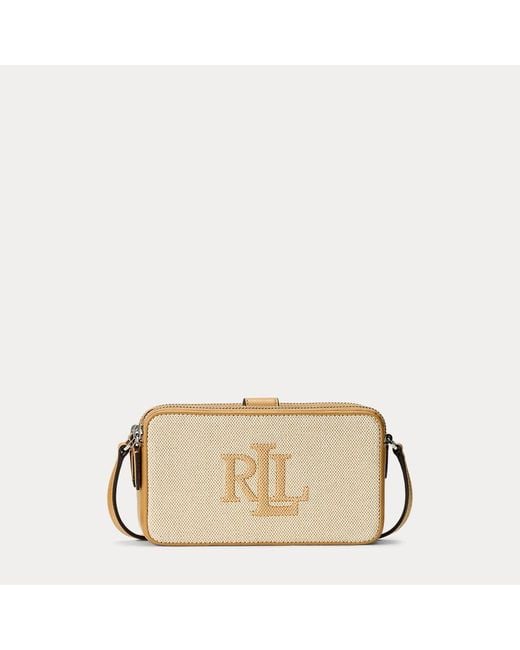 Ralph Lauren Natural Mittelgroße Segeltuch-Brieftasche Witley