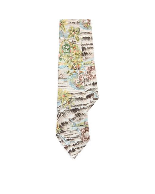 Polo Ralph Lauren Metallic Vintage-inspired Tropical-print Tie for men