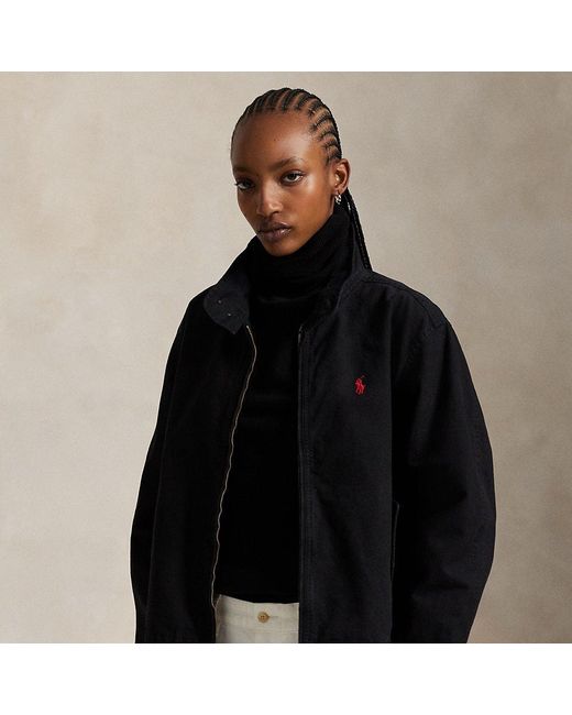 Giacca in tela di cotone di Polo Ralph Lauren in Black