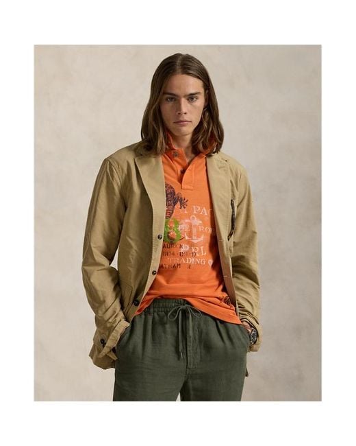 Polo jacket brown sale