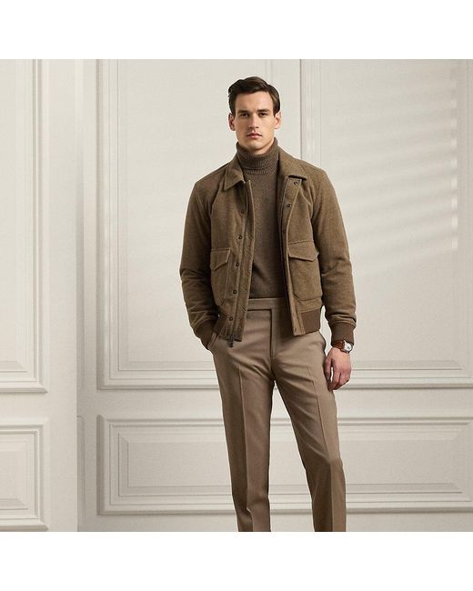 Ralph Lauren Purple Label Brown Ralph Lauren Gregory Hand-tailored Wool Suit Trouser for men