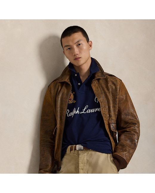Ralph Lauren Blue Big Pony 20Th Anniversary Polo Shirt for men