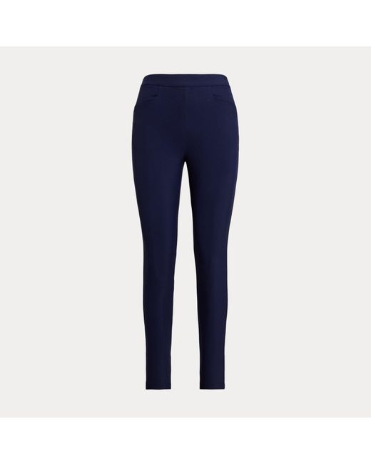 Ralph Lauren Blue Stretch-Twill Trouser