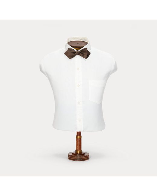 Pajarita De Raso De Seda RRL de hombre de color White
