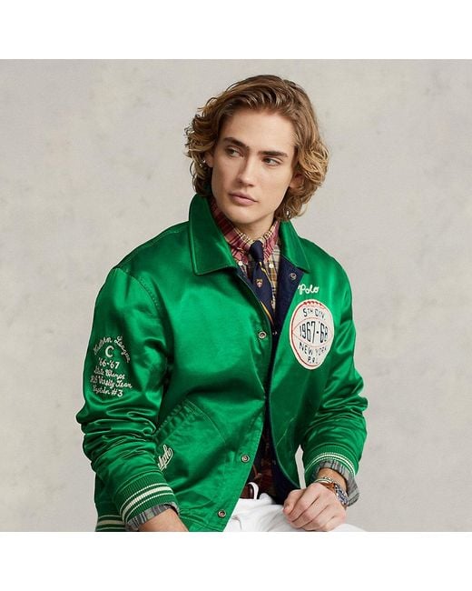 Polo Ralph Lauren Wendbare College-Jacke in Green für Herren