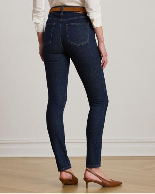 Ralph Lauren Blue High-Rise Skinny Ankle Jean