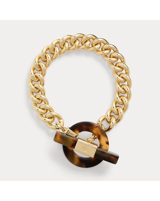 Bracelet flexible doré à motif écaille Lauren by Ralph Lauren en coloris Metallic