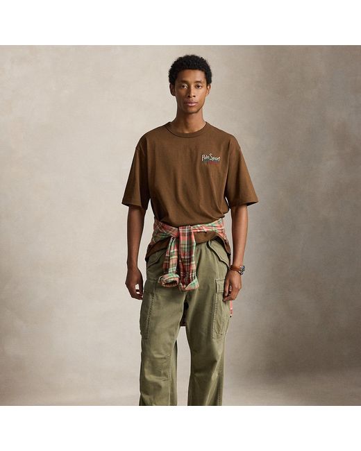 Polo Ralph Lauren Green Relaxed Fit Polo Sport T-Shirt for men
