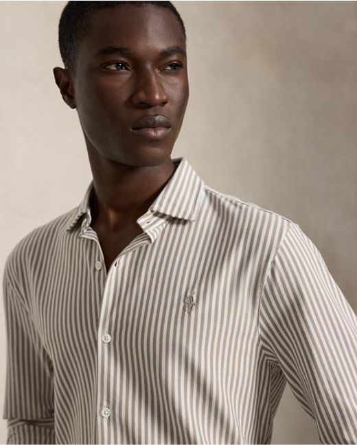 Polo Ralph Lauren Natural Striped Knitted Oxford Shirt for men