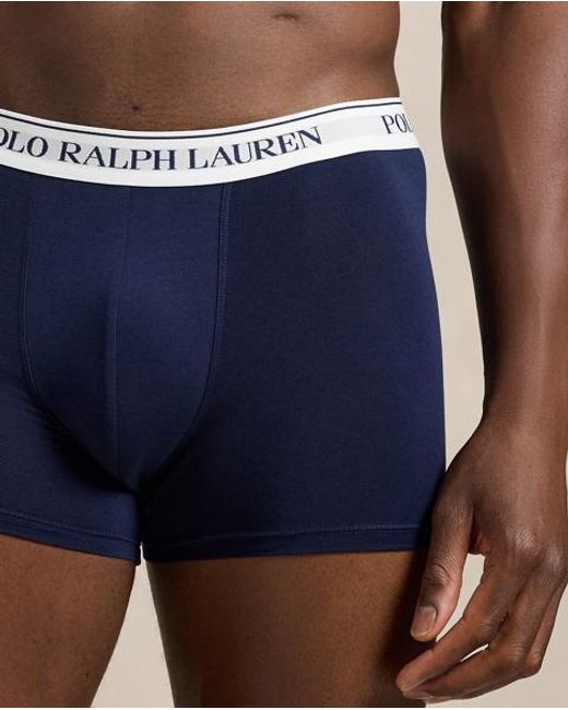 Paquete De 3 Bóxers Clásicos De Algodón Polo Ralph Lauren de hombre de color Blue