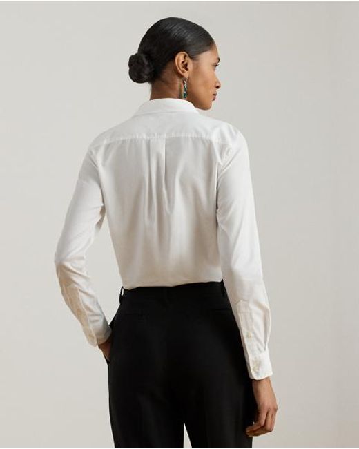 Ralph Lauren Gray Baumwollhemd Mit Latz