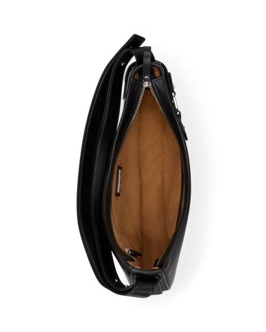 Ralph Lauren Black Leather Large Tasha Shoulder Bag