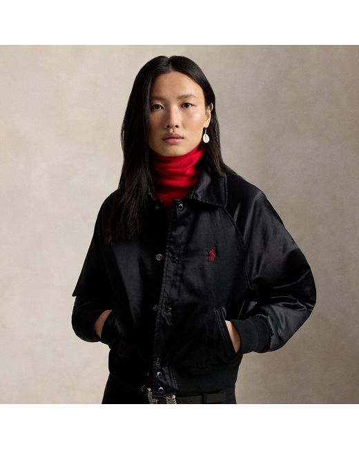 Polo Ralph Lauren Black Free Stitch Embroidered Big Pony Jacket