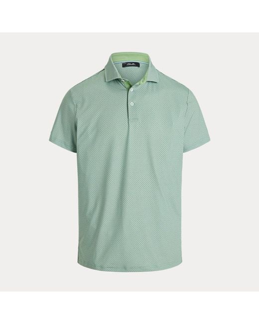 Ralph Lauren Green Tailored Fit Performance Polo Shirt for men