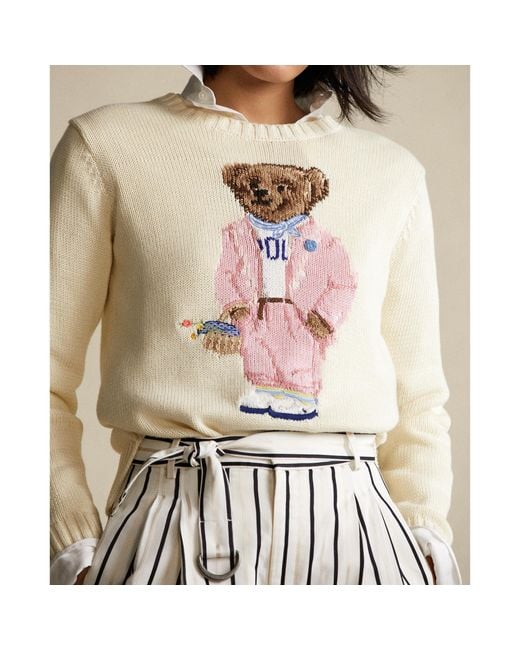 Polo Ralph Lauren Picnic Polo Bear Jumper | Lyst