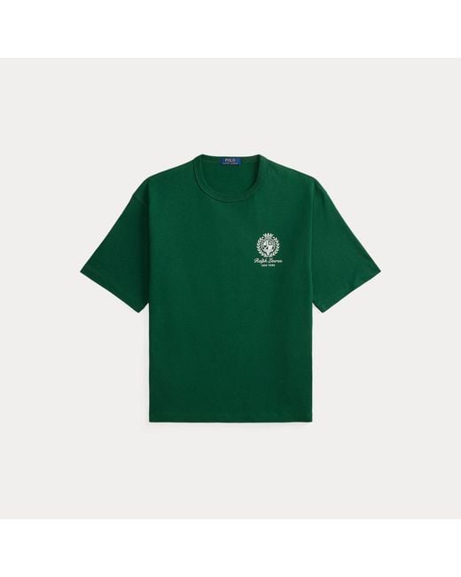 Polo Ralph Lauren Green Relaxed Fit Jersey Graphic T-Shirt for men