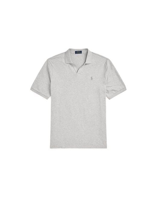 Polo Ralph Lauren Gray Classic Fit Stretch Mesh Polo Shirt for men