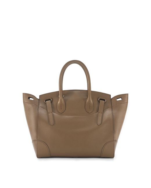 Ralph Lauren Leather Truffle Nappa Soft Ricky in Brown - Lyst