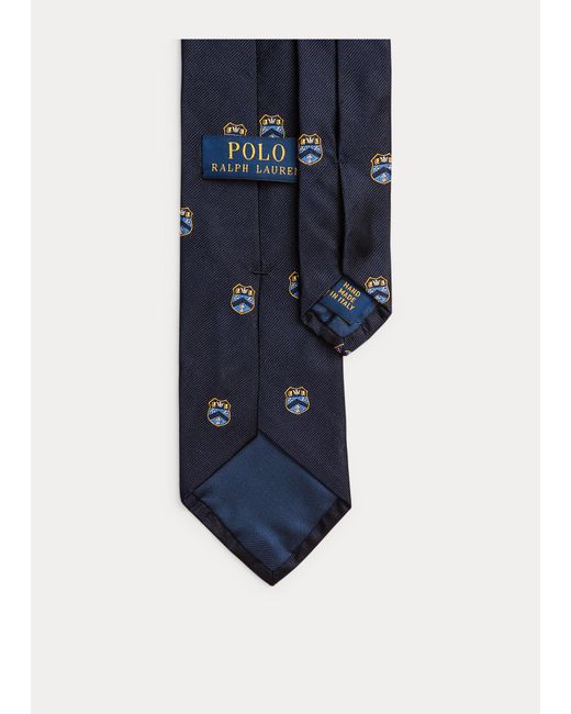 Cravate club en soie Polo Ralph Lauren pour homme en coloris Bleu - Lyst