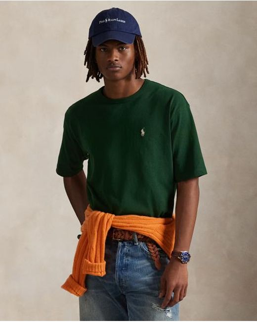 Polo Ralph Lauren Green Relaxed Fit Logo Jersey T-Shirt for men