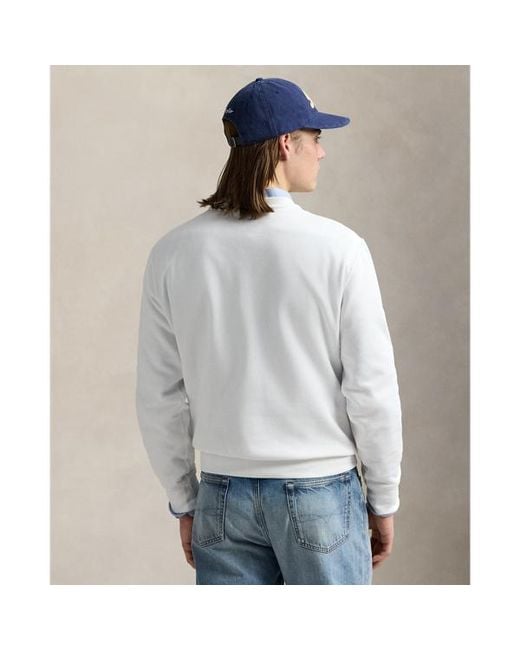 Polo Ralph Lauren White Polo Bear Fleece Pullover for men