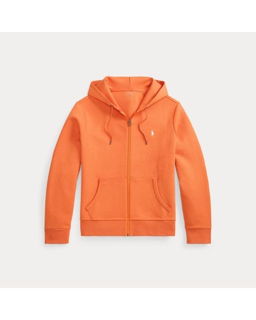 Polo Ralph Lauren Orange Double-Knit Full-Zip Hoodie for men