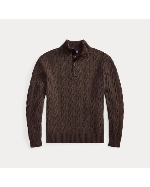 Jersey De Cachemira En Punto De Ochos Ralph Lauren de hombre de color Natural