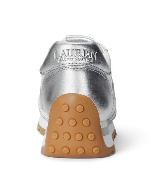 Sneaker Dani in pelle e camoscio di Ralph Lauren in White