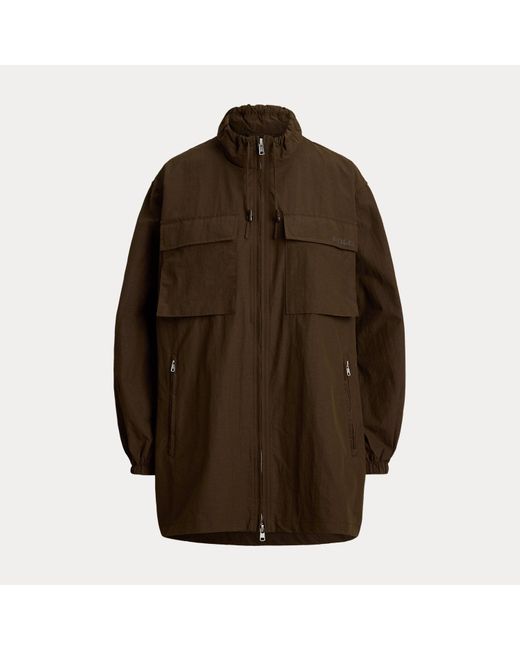 Polo Ralph Lauren Brown Oversize Utility Windbreaker