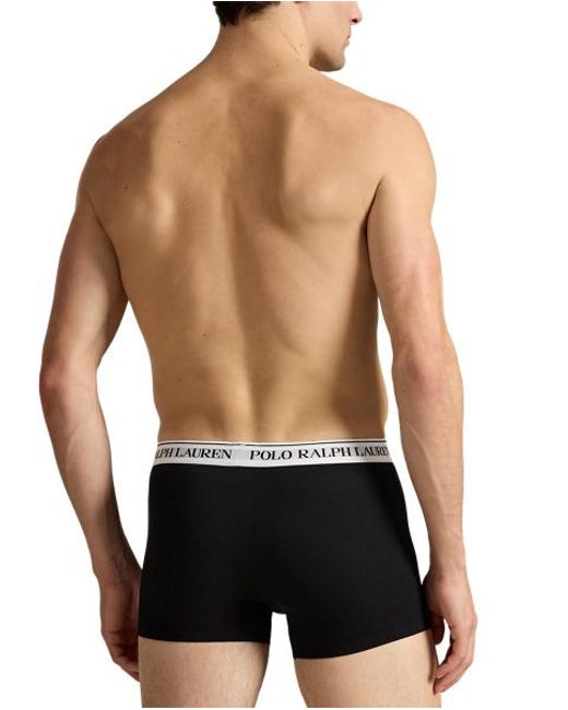Pack de tres calzoncillos Polo Ralph Lauren de hombre de color Black