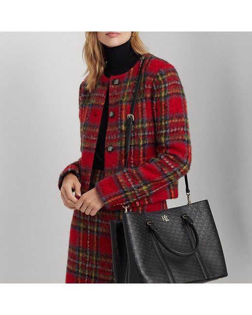 Lauren by Ralph Lauren Ralph Lauren Embossed Leather Large Marcy