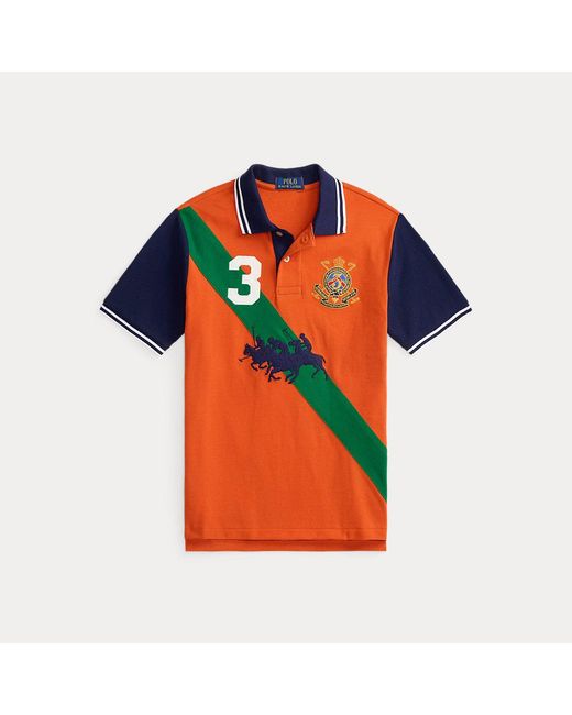 Polo Ralph Lauren Red Ralph Lauren Boy's Triple-Pony Cotton Mesh Polo Shirt for men