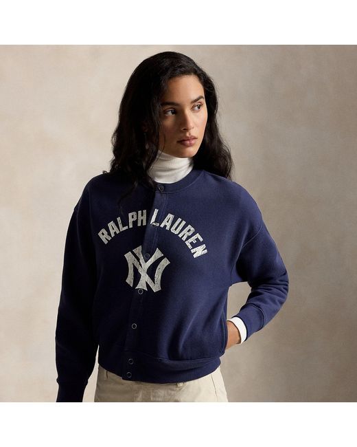 Polo Ralph Lauren Blue Polo Ralph Lauren Lauren Yankees Cardigan