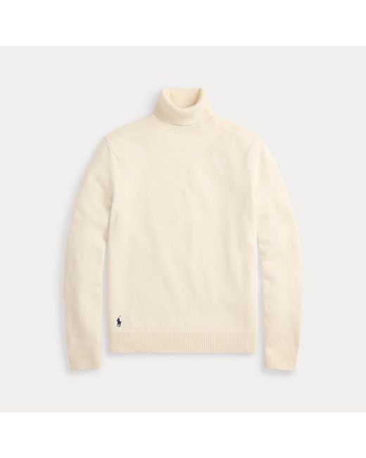 Polo Ralph Lauren Natural Wool-Cotton Turtleneck Sweater for men
