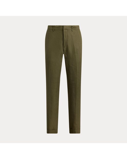 Polo Ralph Lauren Green Linen Suit Trousers for men