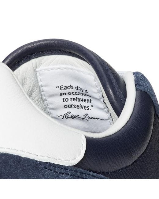 Sneaker Spa Racer 100 pelle e camoscio di Ralph Lauren in Blue da Uomo