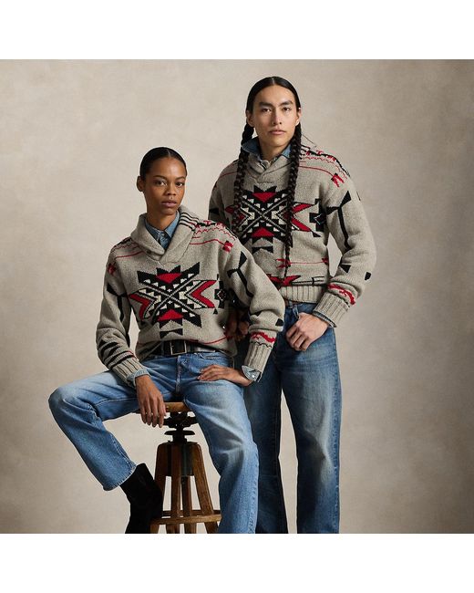 Ralph Lauren Gray Prl X Tópa Sky Lodge Sweater for men