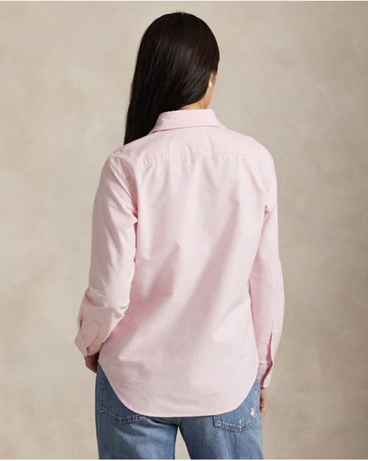 Ralph Lauren Pink Slim Fit Oxford Shirt
