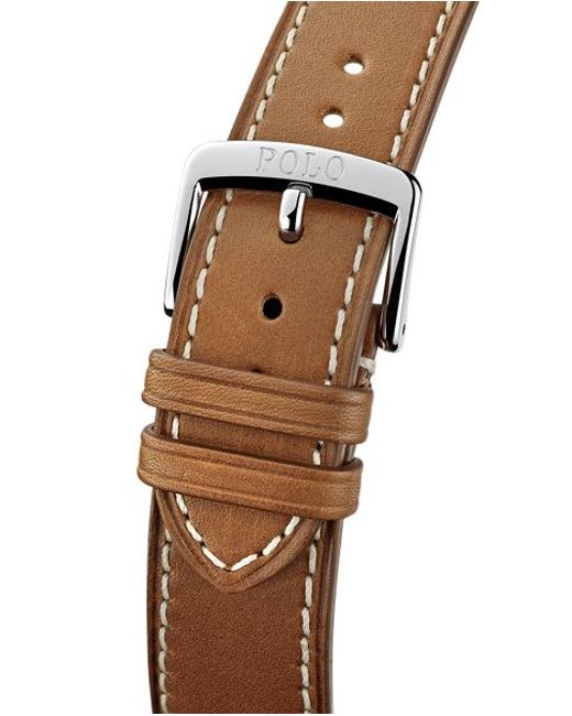 Polo Ralph Lauren 42 Mm Stalen Horloge Met Denim Polo Bear in het Metallic voor heren