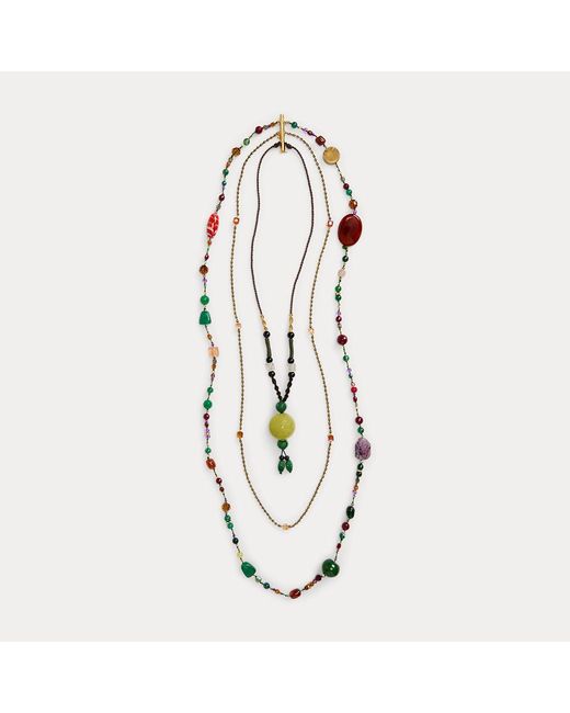 Ralph Lauren Collection White Halskette mit Perlen