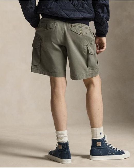 Polo Ralph Lauren Gray 20.5 Cm Gellar Relaxed Twill Cargo Short for men