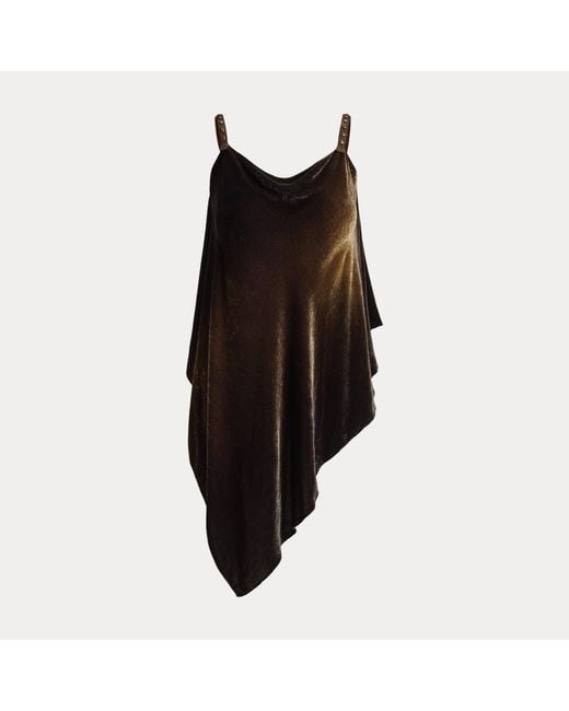 Ralph Lauren Black Idina Velvet Top