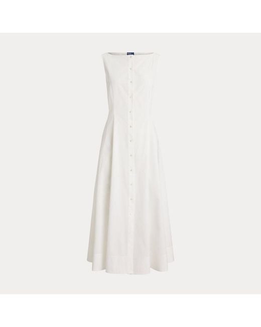 Polo Ralph Lauren Natural Panelled Cotton Dress