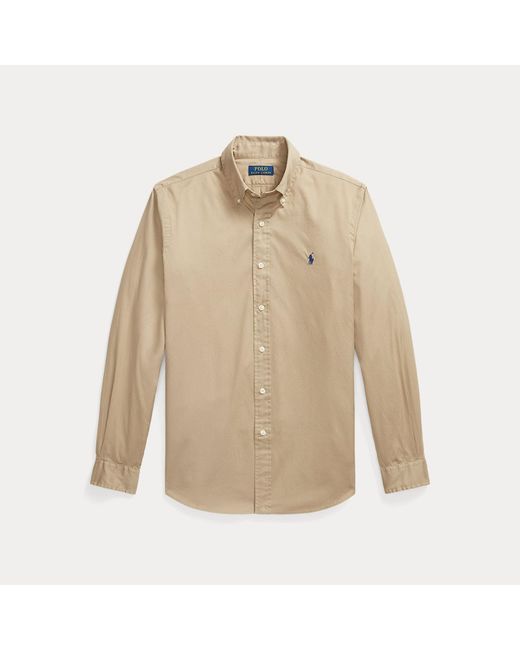 Polo Ralph Lauren Natural Custom Fit Featherweight Twill Shirt for men