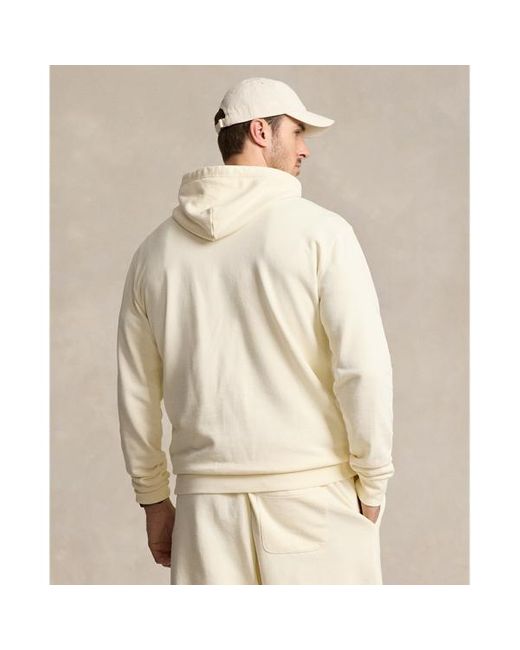 Tallas Grandes - Sudadera de rizo con capucha Ralph Lauren de hombre de color White